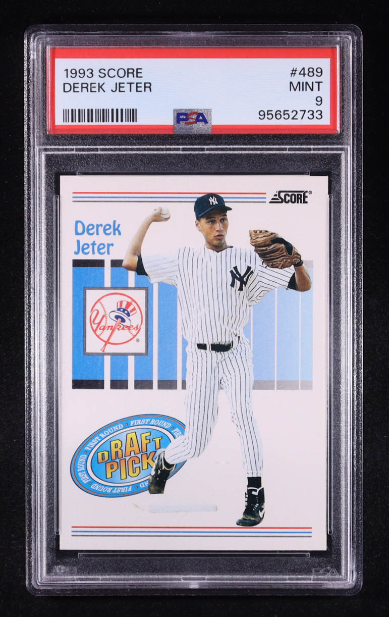 Derek Jeter 1993 Score #489 RC (PSA 9) at PristineAuction.com Derek Jeter 1993 Score #489 RC (PSA 9) at PristineAuction.com