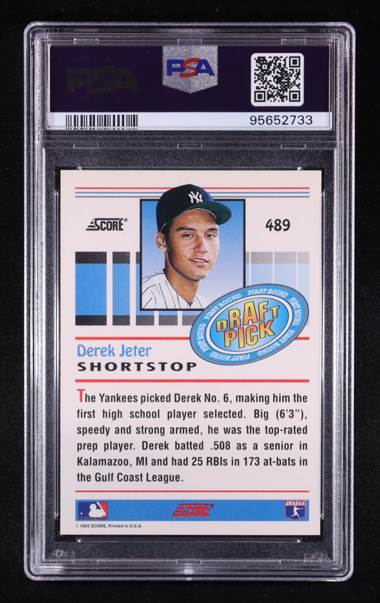 Derek Jeter 1993 Score #489 RC (PSA 9) at PristineAuction.com Derek Jeter 1993 Score #489 RC (PSA 9) at PristineAuction.com