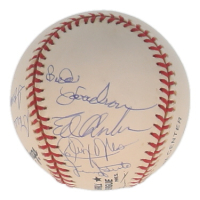 ONL Baseball Signed By (7) With Ed Charles, Tommie Agee, Donn Clendenon, Ron Swoboda (JSA) at PristineAuction.com