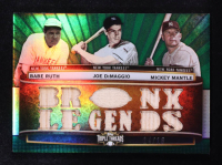 Babe Ruth / Joe DiMaggio / Mickey Mantle 2011 Topps Triple Threads Relic Combos Emerald #TTRC40 #14/18 at PristineAuction.com