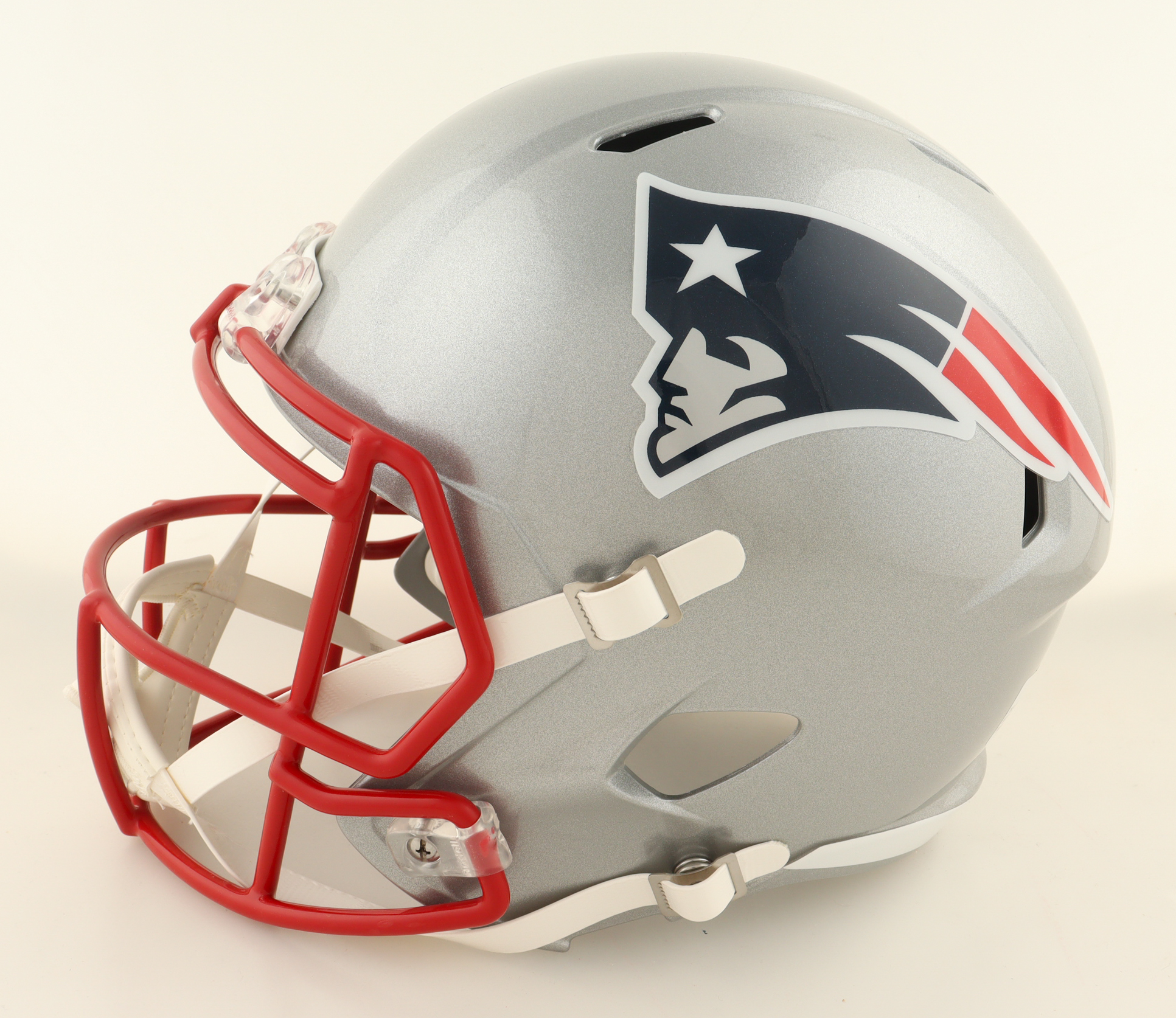 Tedy Bruschi Signed Patriots Full-Size Speed Helmet (Beckett) at PristineAuction.com Tedy Bruschi Signed Patriots Full-Size Speed Helmet (Beckett) at PristineAuction.com