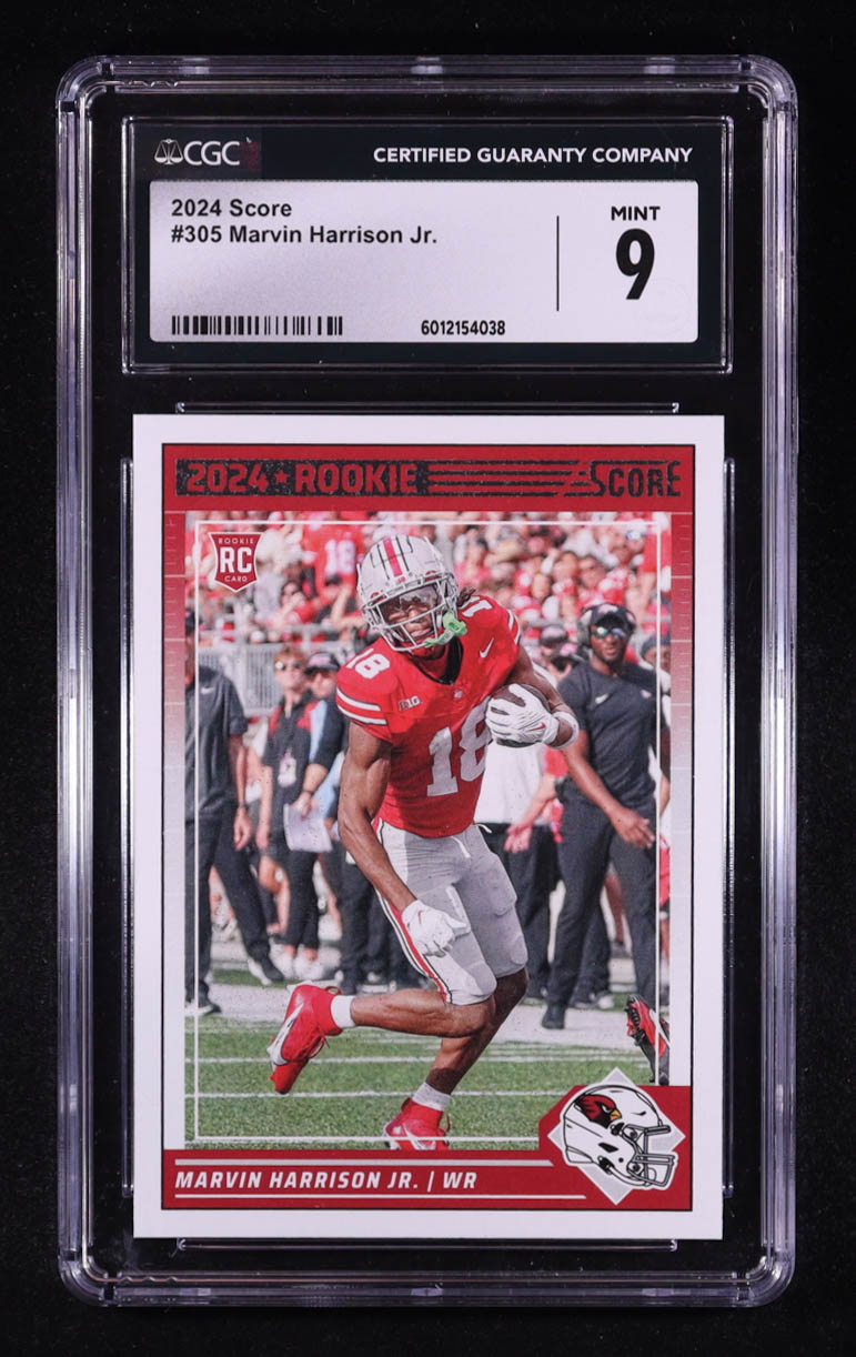 Marvin Harrison Jr. 2024 Panini Score #305 RC (CGC 9) at PristineAuction.com Marvin Harrison Jr. 2024 Panini Score #305 RC (CGC 9) at PristineAuction.com
