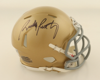 Rudy Ruettiger Signed Notre Dame Fighting Irish Speed Mini Helmet (Fanatics) at PristineAuction.com