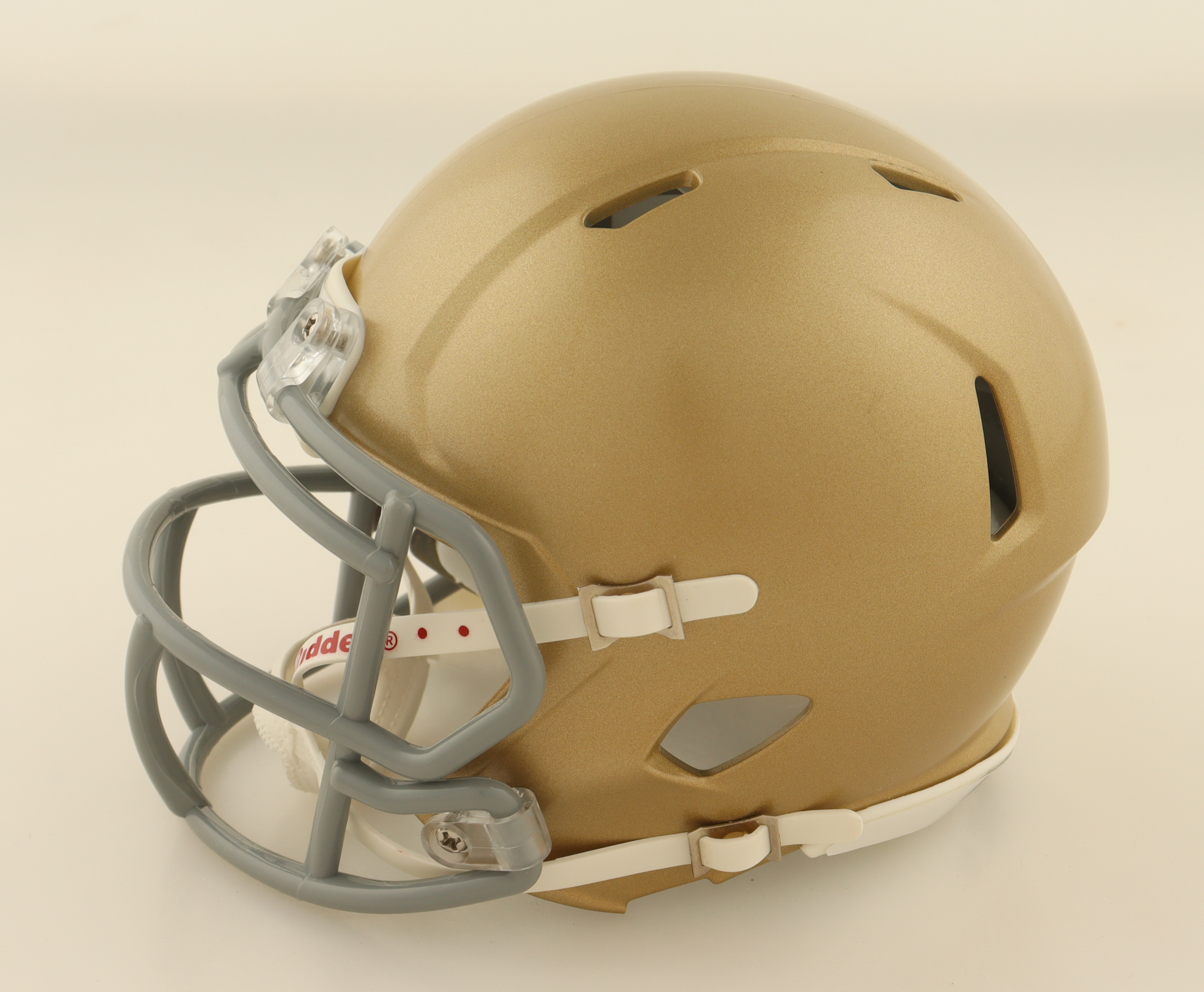 Rudy Ruettiger Signed Notre Dame Fighting Irish Speed Mini Helmet (Fanatics) at PristineAuction.com Rudy Ruettiger Signed Notre Dame Fighting Irish Speed Mini Helmet (Fanatics) at PristineAuction.com