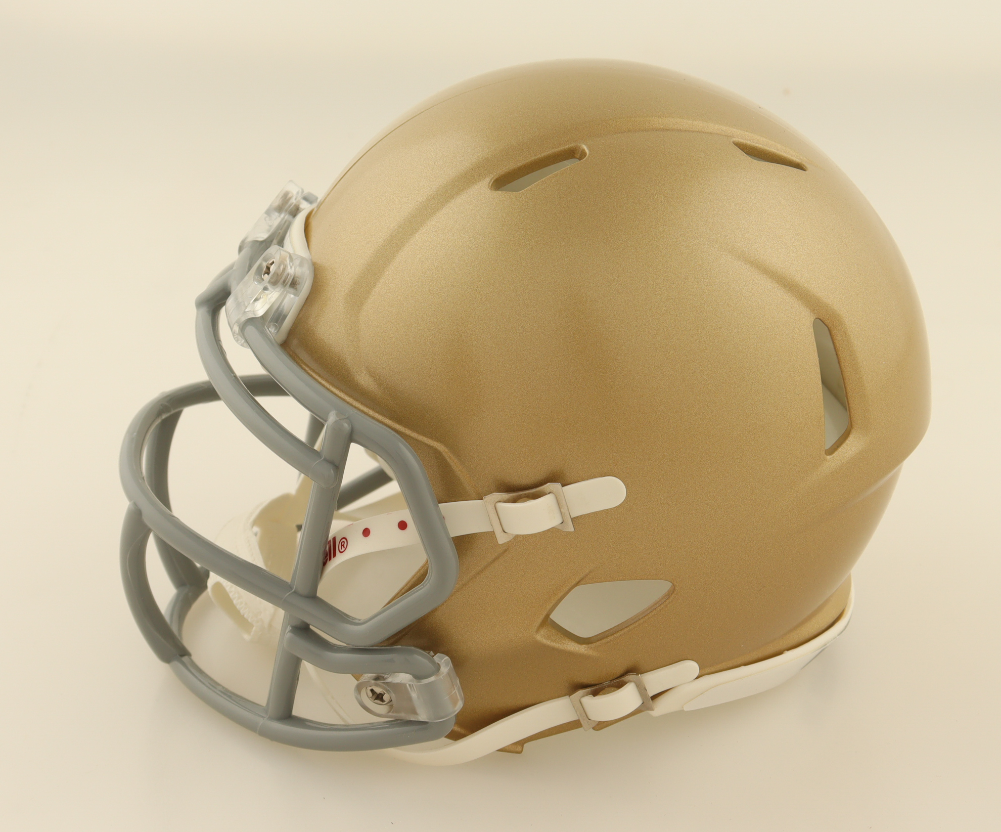 Rudy Ruettiger Signed Notre Dame Fighting Irish Speed Mini Helmet Inscribed "Never Quit" (Fanatics) at PristineAuction.com Rudy Ruettiger Signed Notre Dame Fighting Irish Speed Mini Helmet Inscribed "Never Quit" (Fanatics) at PristineAuction.com
