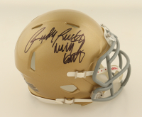 Rudy Ruettiger Signed Notre Dame Fighting Irish Speed Mini Helmet Inscribed "Never Quit" (Fanatics) at PristineAuction.com