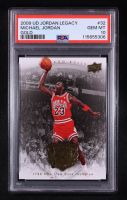 Michael Jordan 2009-10 Upper Deck Michael Jordan Legacy Collection Gold #32 (PSA 10) at PristineAuction.com