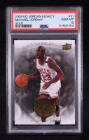 Michael Jordan 2009-10 Upper Deck Michael Jordan Legacy Collection Gold #31 (PSA 10) at PristineAuction.com