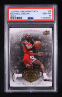 Michael Jordan 2009-10 Upper Deck Michael Jordan Legacy Collection Gold #18 (PSA 10) at PristineAuction.com