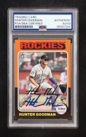 Hunter Goodman Signed 2024 Topps Heritage #379 RC (PSA) at PristineAuction.com