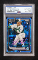 Hunter Goodman Signed 2024 Bowman Chrome Sapphire #25 RC (PSA) at PristineAuction.com