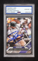 Jordan Beck Signed 2024 Topps Now #196 RC (PSA | Auto 10) at PristineAuction.com