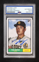 Yuki Matsui Signed 2024 Topps Archives #4 RC (PSA) at PristineAuction.com