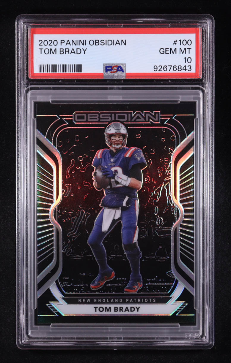 Tom Brady 2020 Panini Obsidian #100 (PSA 10) at PristineAuction.com Tom Brady 2020 Panini Obsidian #100 (PSA 10) at PristineAuction.com