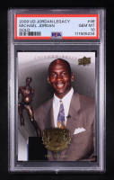 Michael Jordan 2009-10 Upper Deck Michael Jordan Legacy Collection Gold #46 (PSA 10) at PristineAuction.com