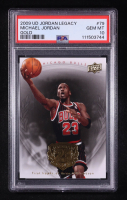 Michael Jordan 2009-10 Upper Deck Michael Jordan Legacy Collection Gold #79 (PSA 10) at PristineAuction.com