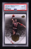 Michael Jordan 2009-10 Upper Deck Michael Jordan Legacy Collection Gold #91 (PSA 10) at PristineAuction.com