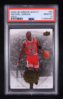 Michael Jordan 2009-10 Upper Deck Michael Jordan Legacy Collection Gold #65 (PSA 10) at PristineAuction.com