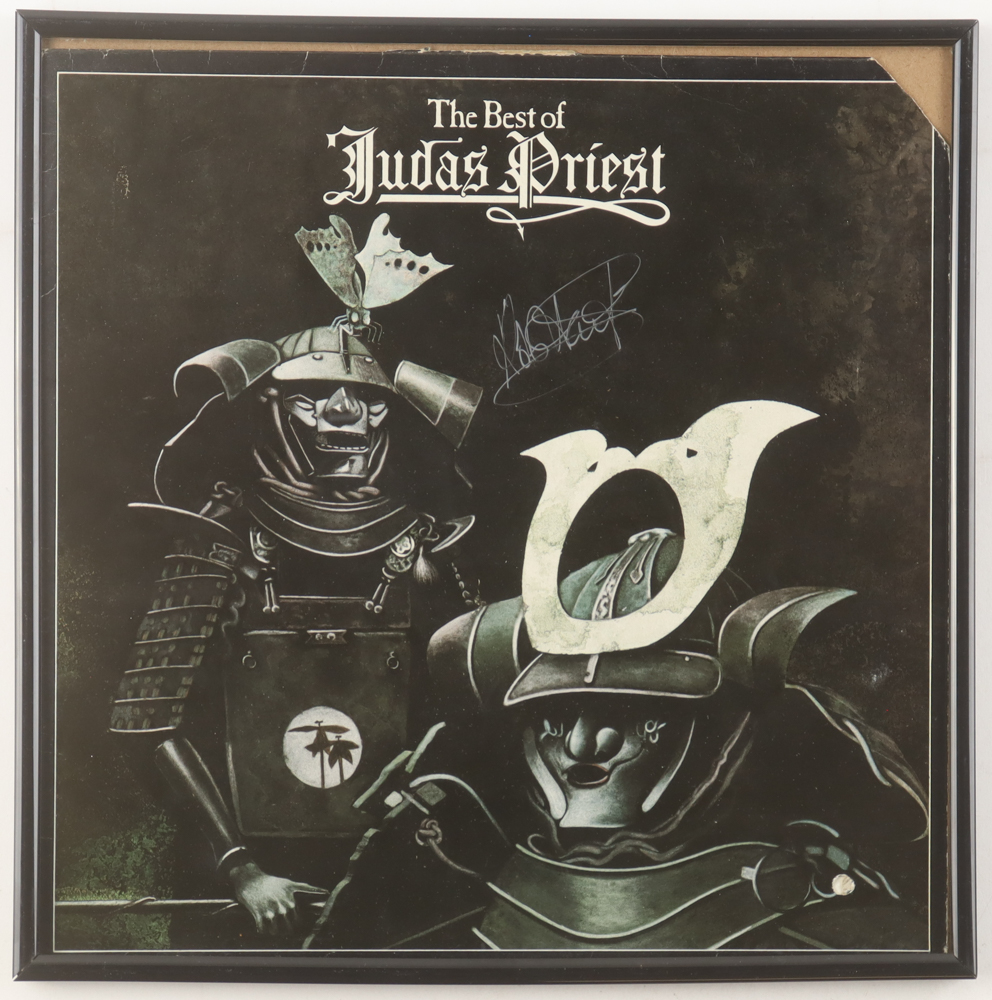 Rob Halford Signed "The Best Of Judas Priest" Custom Framed Record Album Sleeve Display (JSA) at PristineAuction.com Rob Halford Signed "The Best Of Judas Priest" Custom Framed Record Album Sleeve Display (JSA) at PristineAuction.com