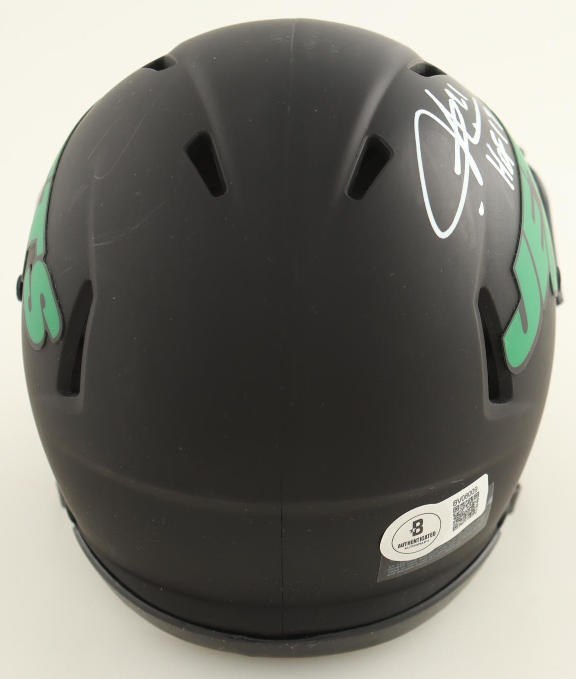 LaDainian Tomlinson Signed Jets Eclipse Alternate Speed Mini Helmet Inscribed "HOF 17" (Beckett) at PristineAuction.com LaDainian Tomlinson Signed Jets Eclipse Alternate Speed Mini Helmet Inscribed "HOF 17" (Beckett) at PristineAuction.com