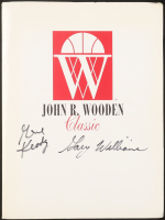 Gary Williams & Gene Keady Signed "John Wooden Classic" Media Press Folder (JSA) at PristineAuction.com