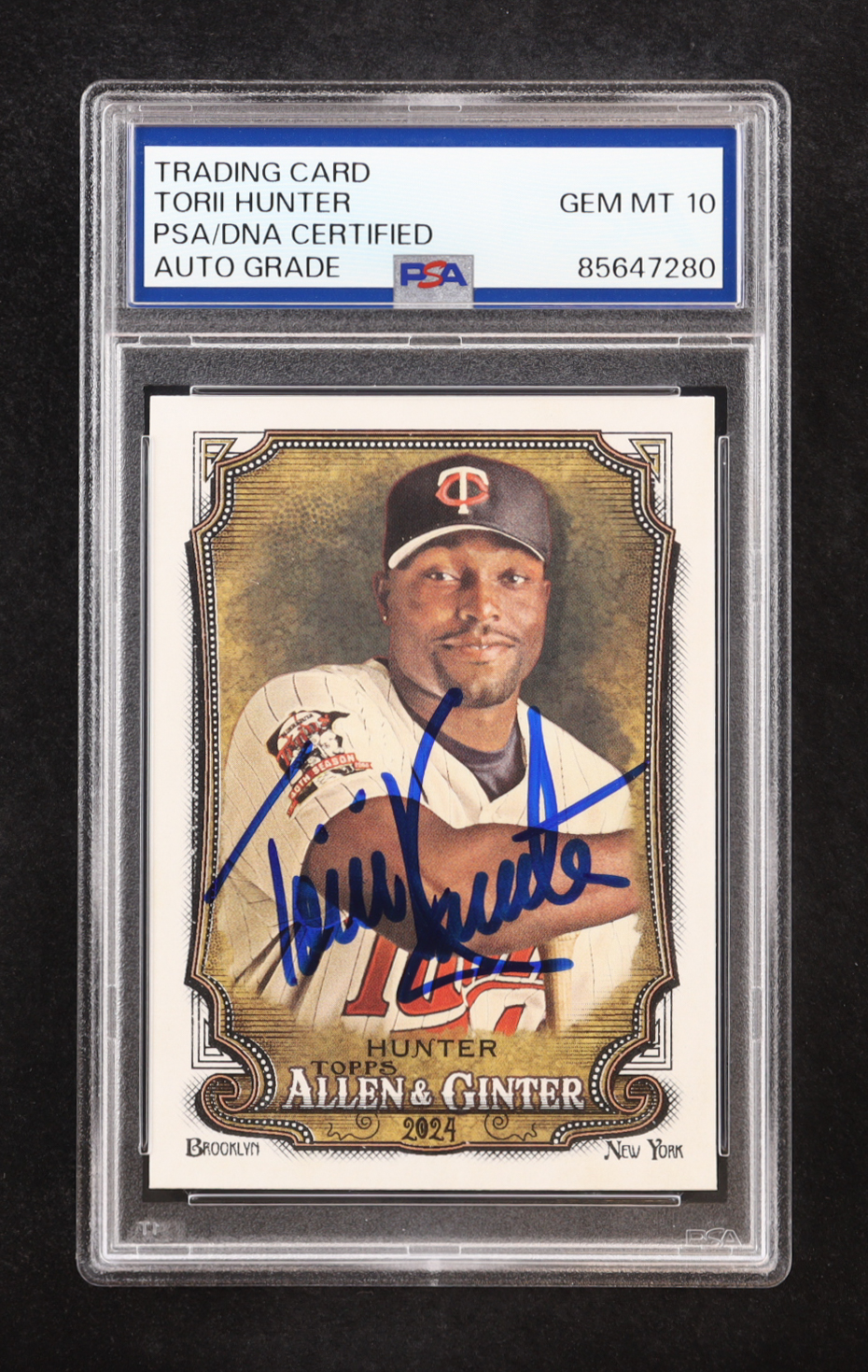 Torii Hunter Signed 2024 Topps Allen and Ginter #102 (PSA | Auto 10) at PristineAuction.com Torii Hunter Signed 2024 Topps Allen and Ginter #102 (PSA | Auto 10) at PristineAuction.com