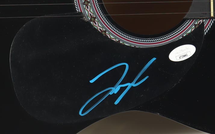 Tyler Hubbard Signed 38" Acoustic Guitar (JSA) at PristineAuction.com Tyler Hubbard Signed 38" Acoustic Guitar (JSA) at PristineAuction.com