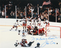 Jim Craig Signed Team USA 16x20 Photo Inscribed "Do you Believe in Miracles" (Steiner) at PristineAuction.com