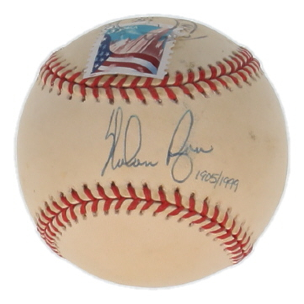Nolan Ryan Signed LE OAL Baseball With Postal Stamp (JSA) at PristineAuction.com