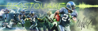 Marshawn Lynch Signed Seahawks 10x30 Photo (Fanatics) at PristineAuction.com