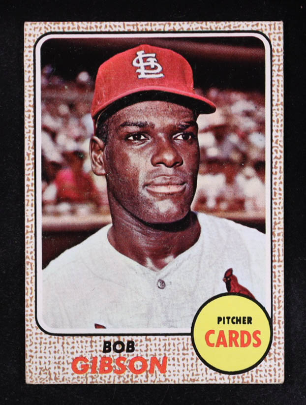 Bob Gibson 1968 Topps #100 at PristineAuction.com Bob Gibson 1968 Topps #100 at PristineAuction.com