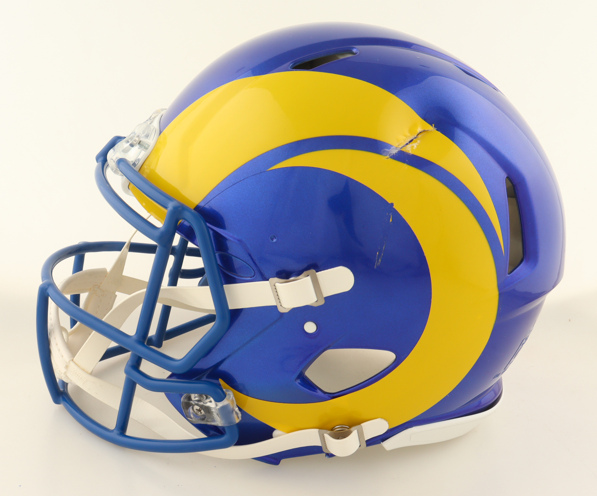 Davante Adams Signed Rams Full-Size Authentic On-Field Speed Helmet (Fanatics) at PristineAuction.com Davante Adams Signed Rams Full-Size Authentic On-Field Speed Helmet (Fanatics) at PristineAuction.com