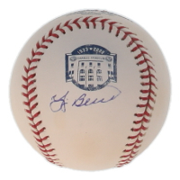 Yogi Berra Signed Commemorative Yankee Stadium OML Logo Baseball (JSA) at PristineAuction.com