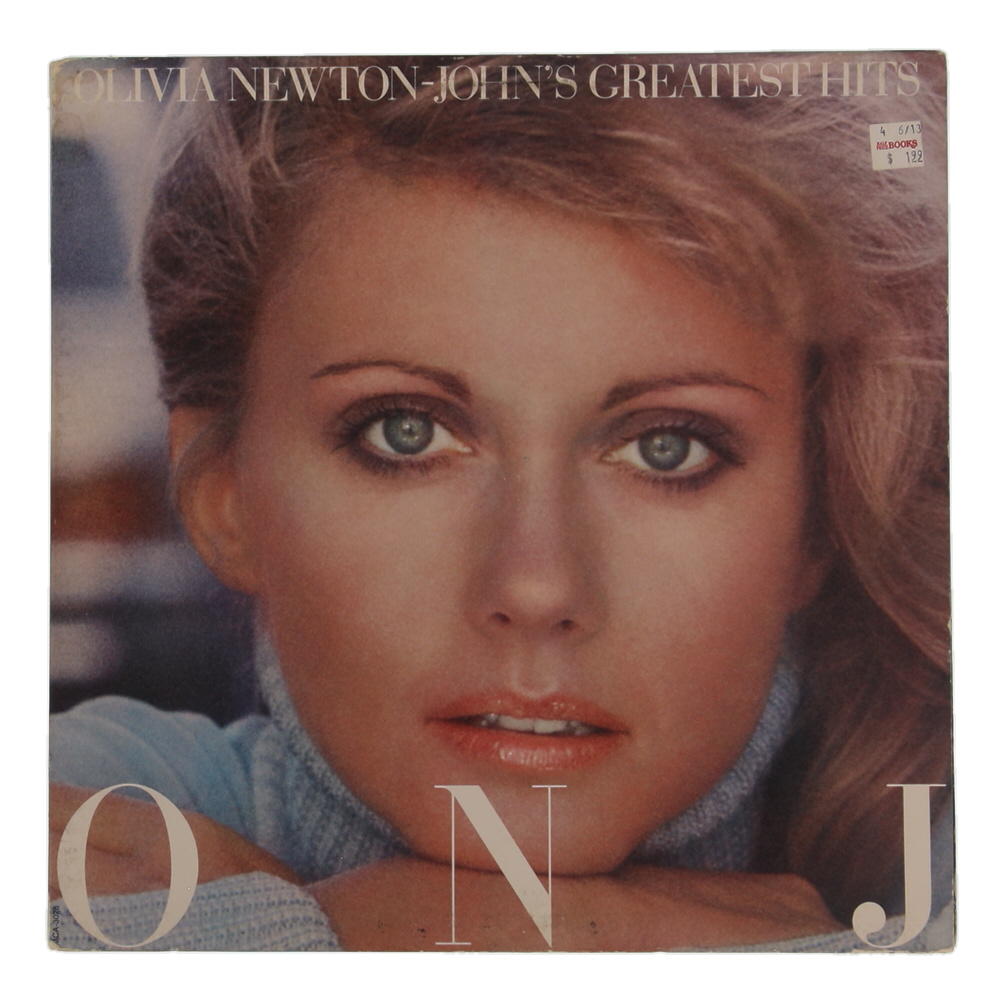Olivia Newton-John Signed "John's Greatest Hits" Vinyl Record Album Sleeve With Record Inscribed "Love" (JSA) at PristineAuction.com Olivia Newton-John Signed "John's Greatest Hits" Vinyl Record Album Sleeve With Record Inscribed "Love" (JSA) at PristineAuction.com