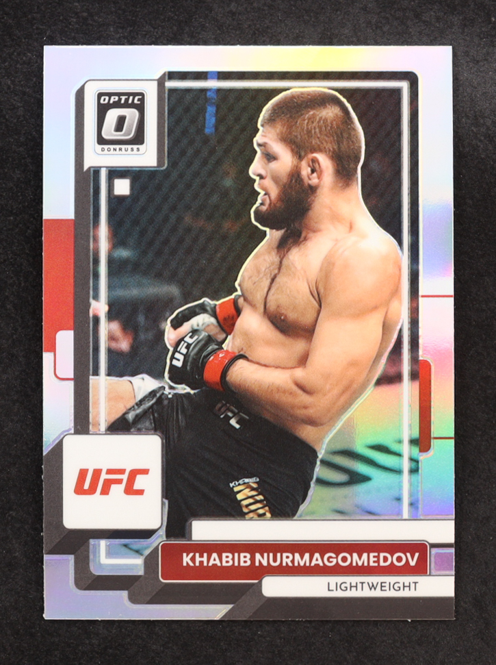 Khabib Nurmagomedov 2023 Donruss Optic UFC Holo #40 at PristineAuction.com Khabib Nurmagomedov 2023 Donruss Optic UFC Holo #40 at PristineAuction.com