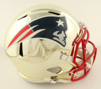 Sony Michel Signed Patriots Full-Size Chrome Speed Helmet (Beckett) at PristineAuction.com