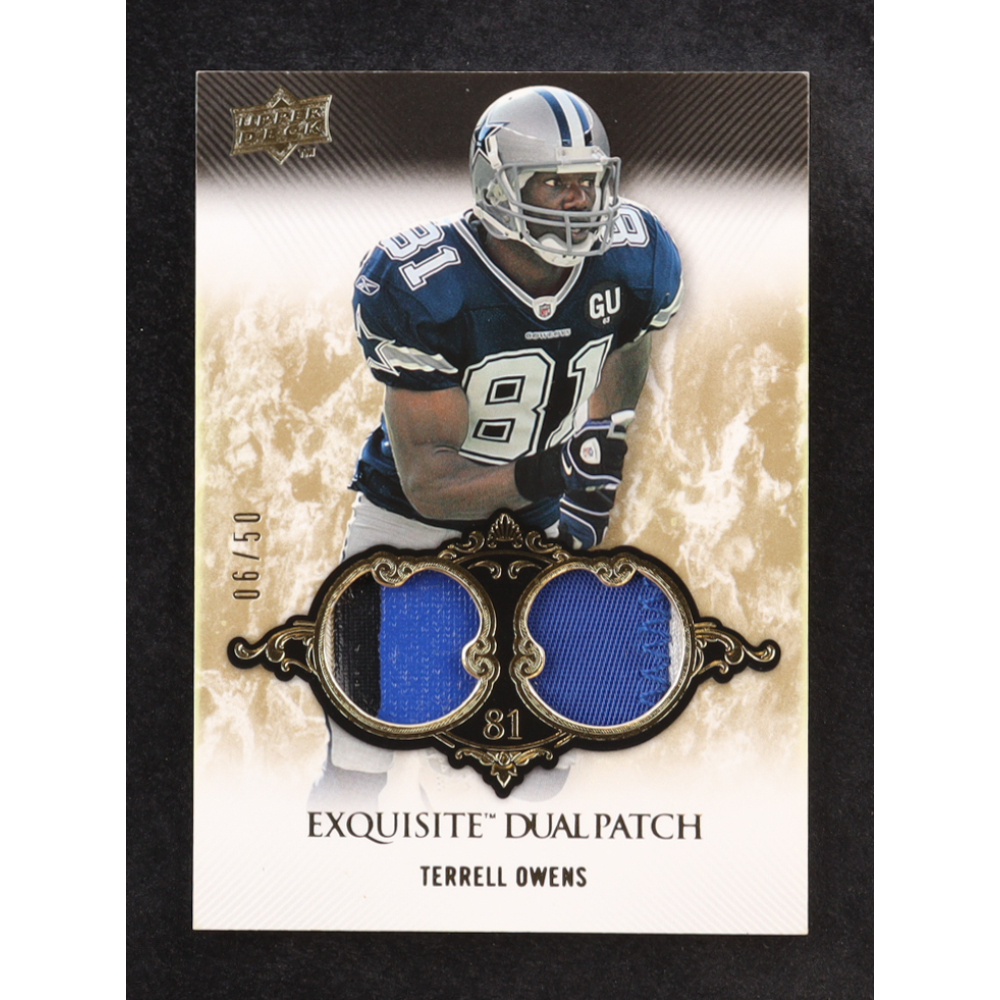 Terrell Owens 2008 Exquisite Collection Patch Duals #EP28 #06/50 at PristineAuction.com