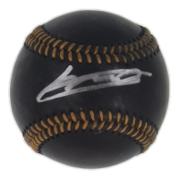 Vladimir Guerrero Jr. Signed OML Black Leather Baseball (JSA) at PristineAuction.com