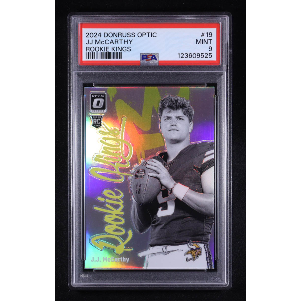 JJ McCarthy 2024 Donruss Optic Rookie Kings #19 RC (PSA 9) at PristineAuction.com