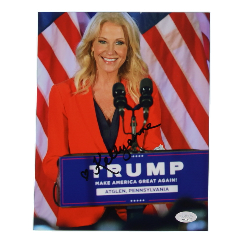 Kellyanne Conway Signed 8x10 Photo (JSA) at PristineAuction.com Kellyanne Conway Signed 8x10 Photo (JSA) at PristineAuction.com