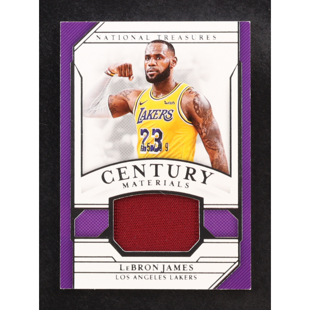 LeBron James 2018-19 Panini National Treasures Century Materials #28 #35/99 at PristineAuction.com