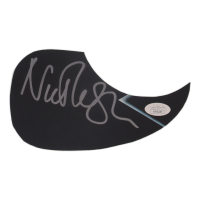Nick Mason Signed "The Dark Side of the Moon" Custom Insert Pickguard (JSA) at PristineAuction.com