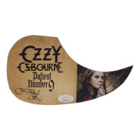 Ozzy Osbourne Signed "Patient Number 9" Custom Insert Pickguard (JSA) at PristineAuction.com