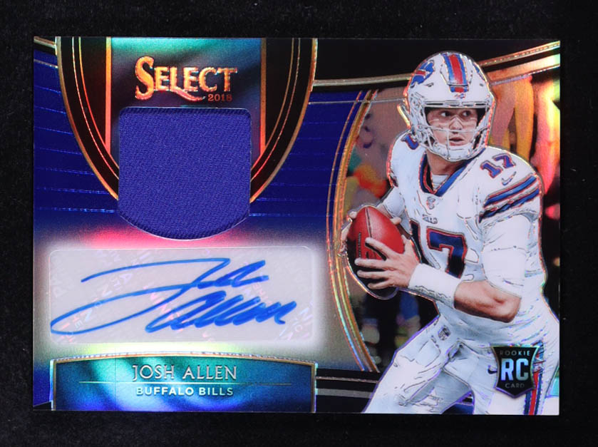 Josh Allen 2018 Select Rookie Signature Memorabilia Prizm Blue #4 #07/35 RC at PristineAuction.com Josh Allen 2018 Select Rookie Signature Memorabilia Prizm Blue #4 #07/35 RC at PristineAuction.com