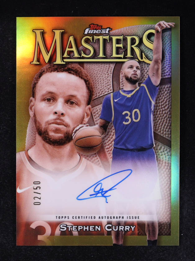 Stephen Curry 2023-24 Finest Masters Autographs Gold Refractors #MASC #02/50 at PristineAuction.com Stephen Curry 2023-24 Finest Masters Autographs Gold Refractors #MASC #02/50 at PristineAuction.com
