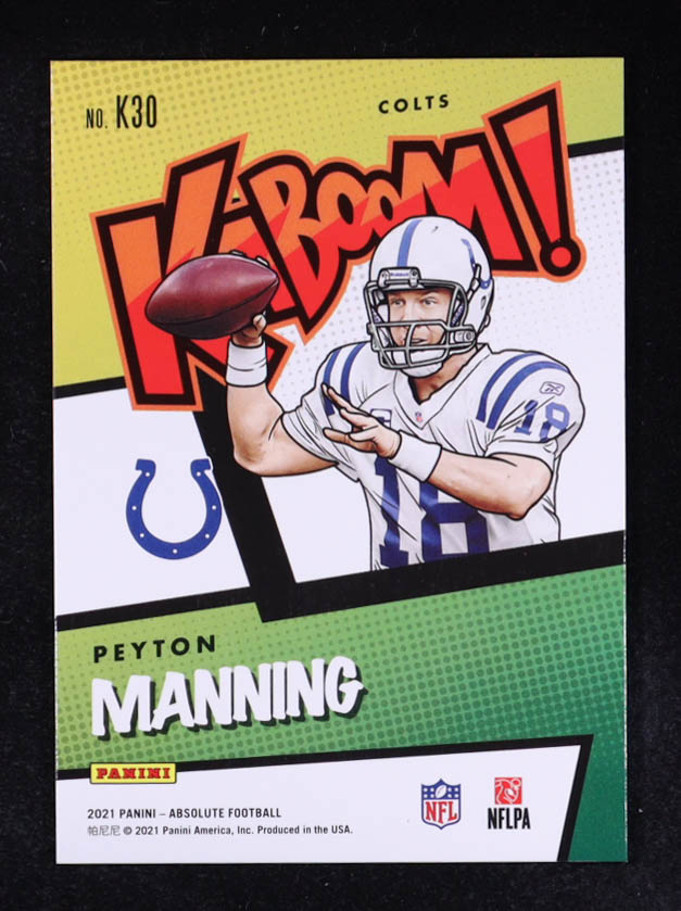 Peyton Manning 2021 Absolute Kaboom #30 at PristineAuction.com Peyton Manning 2021 Absolute Kaboom #30 at PristineAuction.com