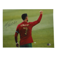 Cristiano Ronaldo Signed 12x16 Team Portugal Photo (Beckett) at PristineAuction.com