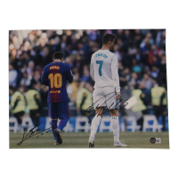 Cristiano Ronaldo & Lionel Messi Signed 12x16 Photo (Beckett) at PristineAuction.com