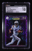 Jayden Daniels 2024 Leaf Collective Promos '89 Pro Set Purple Shimmer #89B-3 RC #43/199 (CGC 10) at PristineAuction.com
