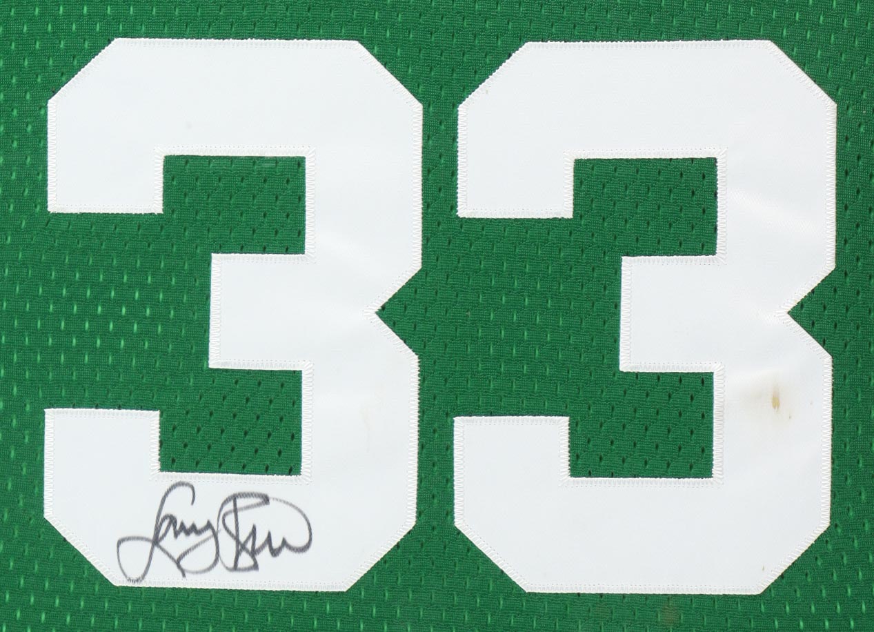 Larry Bird Signed Custom Framed Jersey Display (JSA) at PristineAuction.com Larry Bird Signed Custom Framed Jersey Display (JSA) at PristineAuction.com